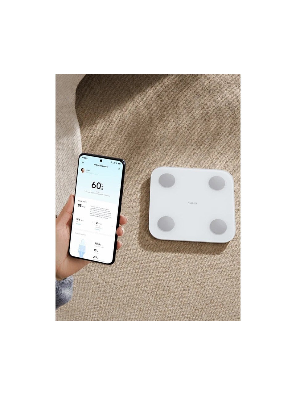 Xiaomi Mi Body Composition Scale S400 Yeni Nesil Çift Frekanslı Akıllı Bluetooth Baskül
