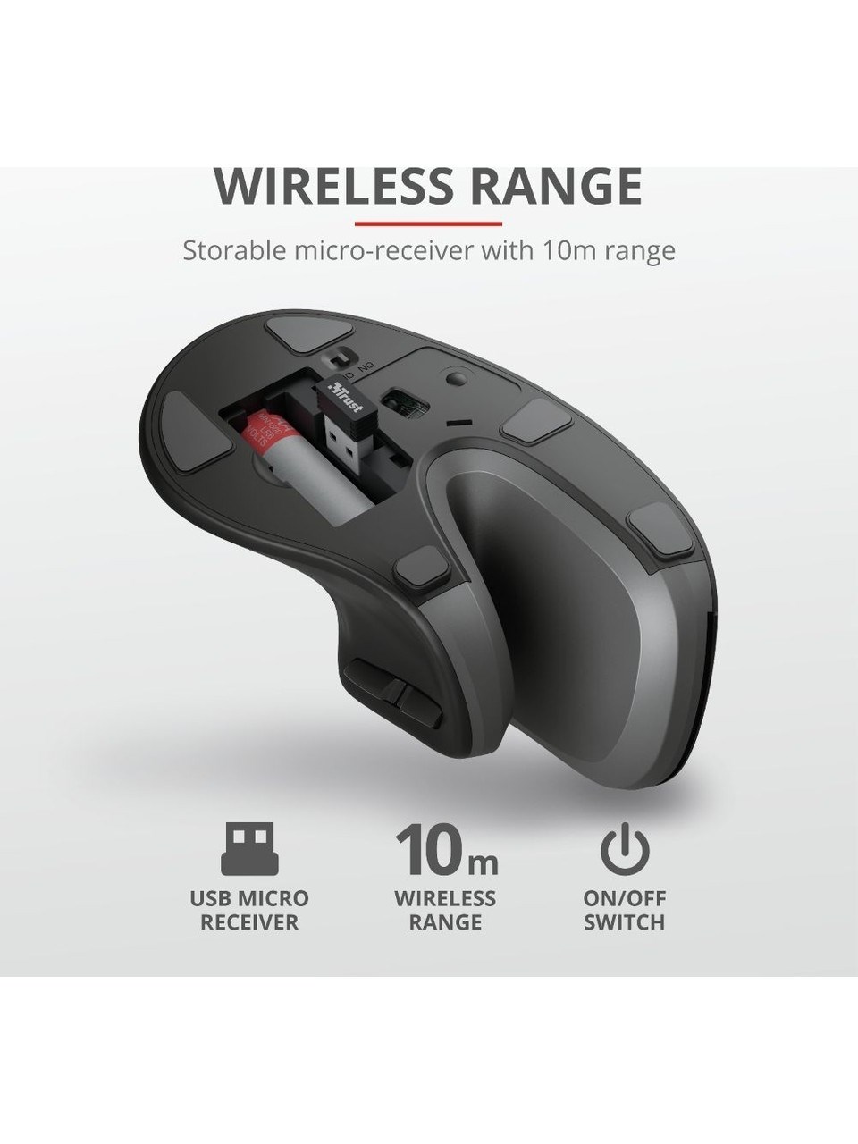 Trust 23507 Verro Ergonomik Mouse