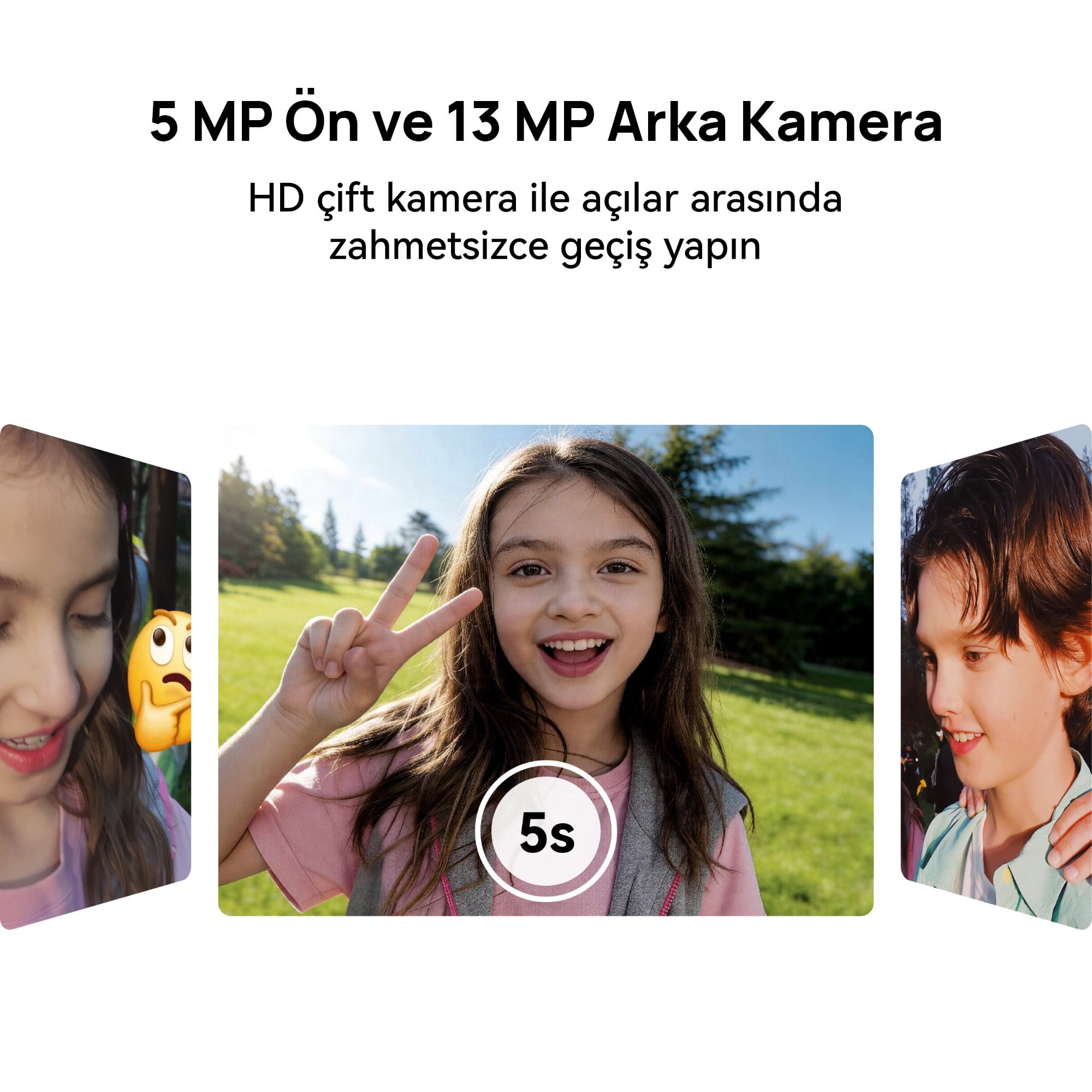 Huawei Watch Kids X1 Akıllı Çocuk Saati - Pembe, 360° Dönen Çift Kamera, HD Görüşme, Hassas Konum Takibi, 3 Yıl Garantili