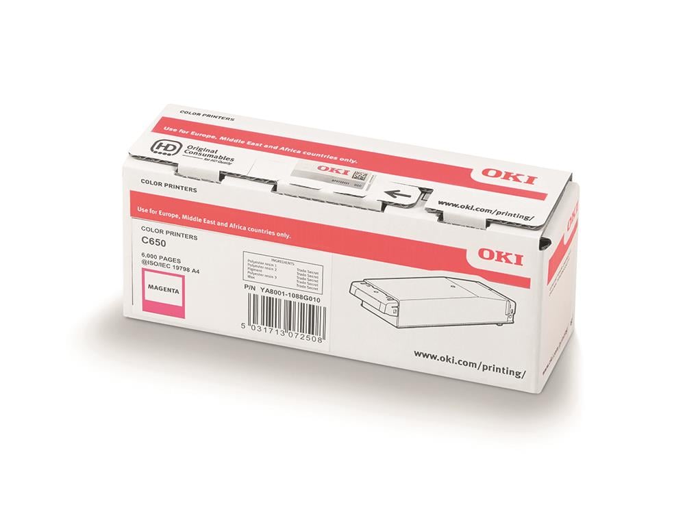 OKI 9006128 TONER-M-C650 KIRMIZI TONER 6.000 SAYFA