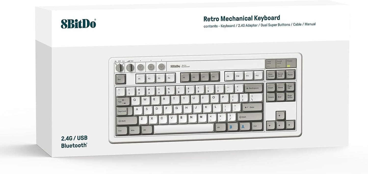 8BitDo Retro M Edition Mekanik Klavye
