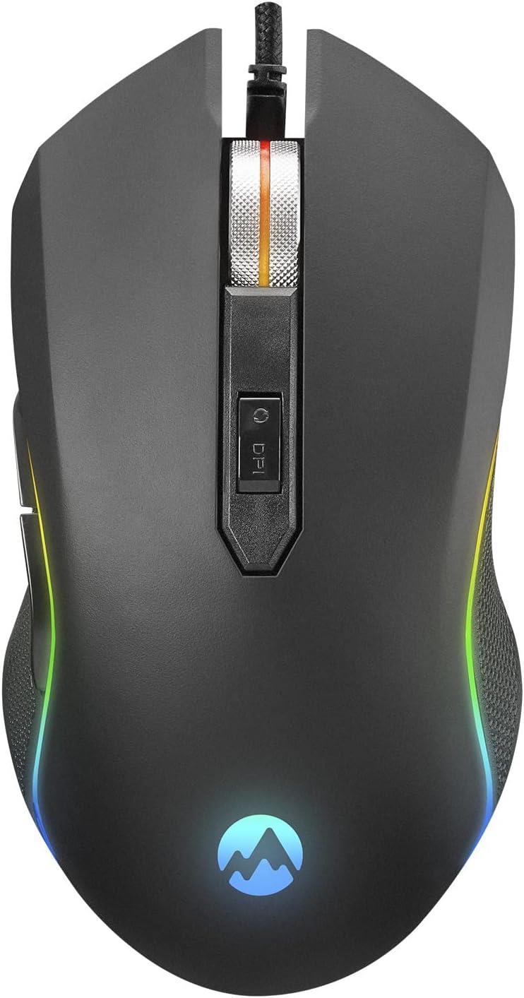 Everest SM-F09 TITANIO Usb Gümüş 7200dpi RGB Ledli Gaming Oyuncu Mouse
