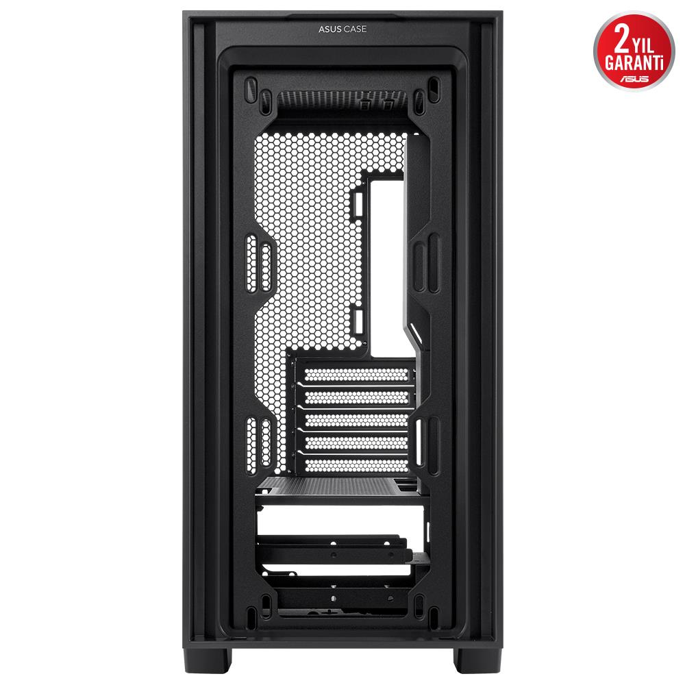ASUS A21 360 MM SOĞUTUCU ALANI 380 MM ‘E KADAR GPU ALANI STANDART ATX PSU DESTEKLİ GİZLİ KABLO BÖLMELİ MICRO-ATX KASA