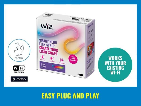 Wiz Akıllı Neon Flex Akıllı Renkli Led Şerit - 3 Metre