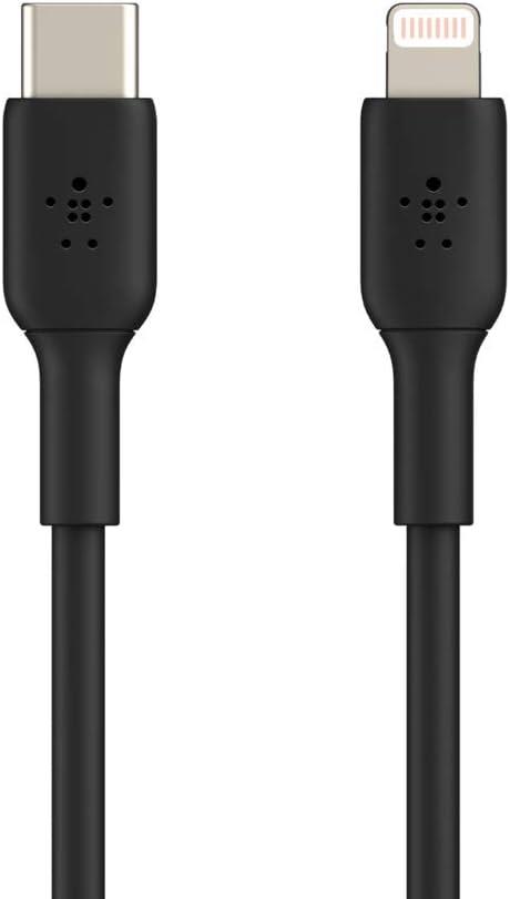 Belkin USB-C - Lightning Kablosu (Hızlı Şarj Kablosu) Hızlı Şarj MFi Sertifikalı USB-C Kablosu (Siyah,1M)