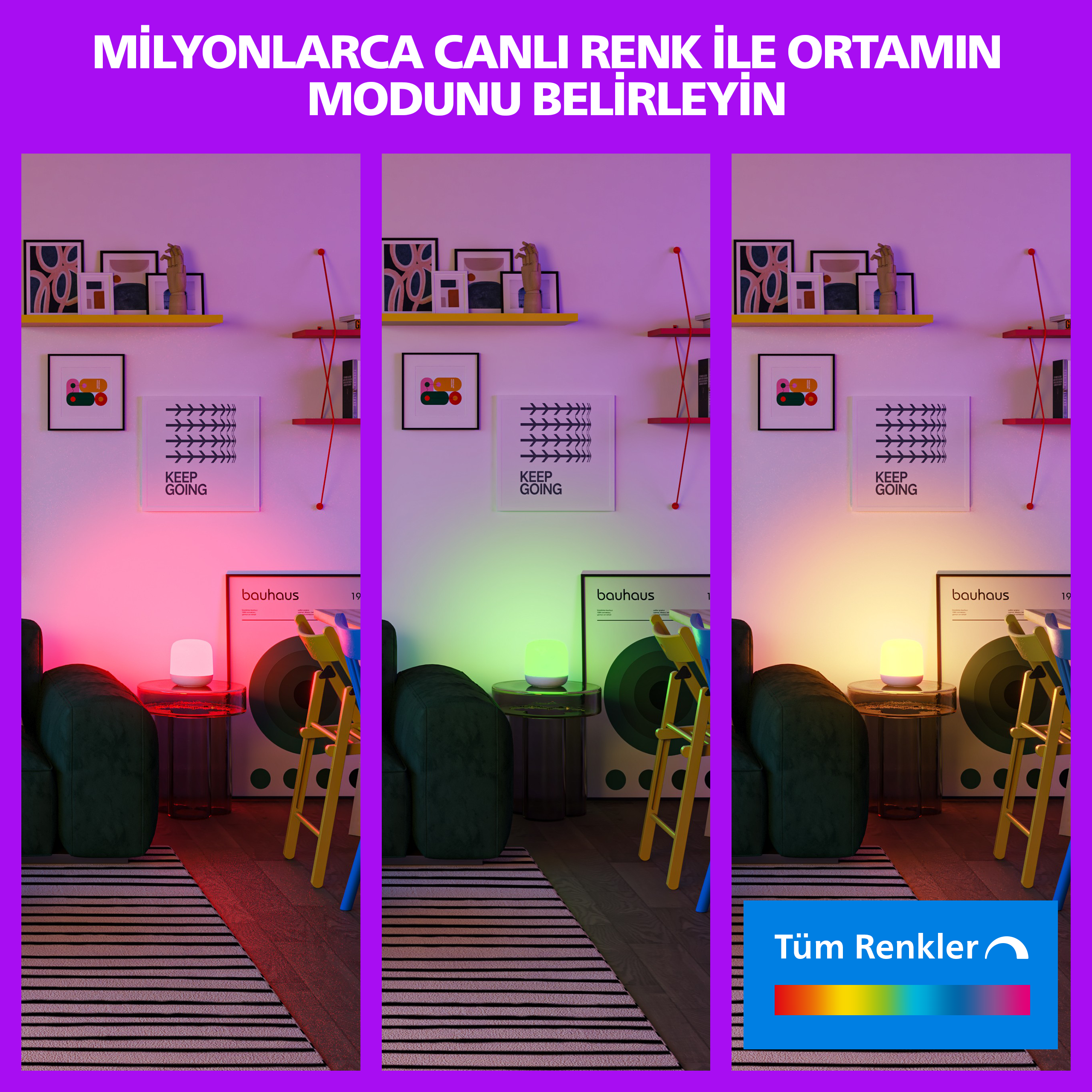 Philips Smart Lighting Hero Akıllı Masa Lambası (Type-C) - Google Home, Alexa, HomeKit ve Matter uyumlu