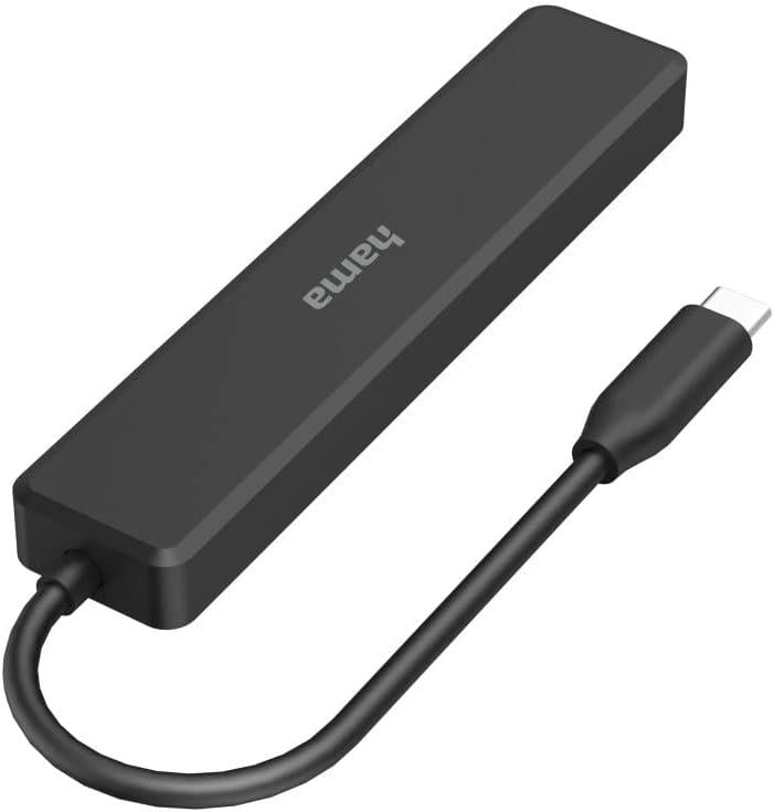 Hama USB-C Hub, 5 Ports, 3 x USB-A, USB-C, HDMI