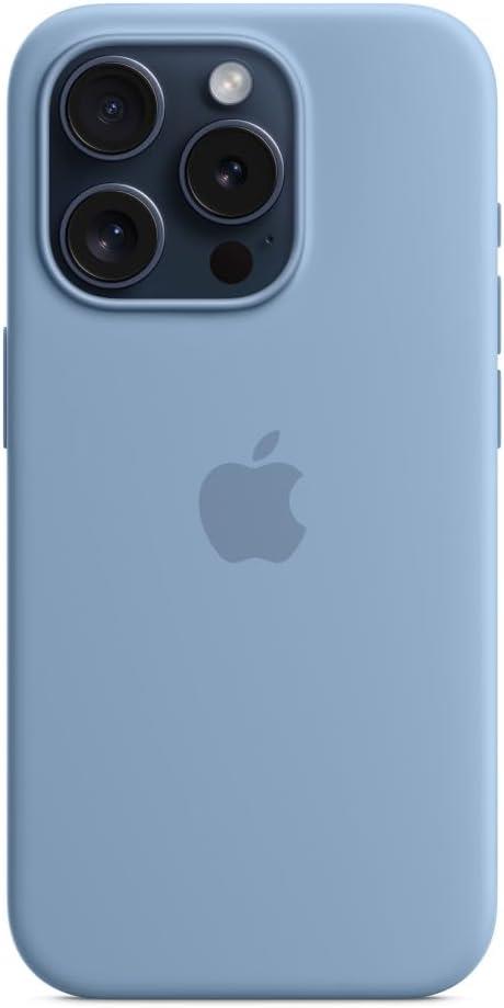 Apple iPhone 15 Pro MagSafe Silikon Kılıf Buz Mavisi - MT1L3ZM/A

