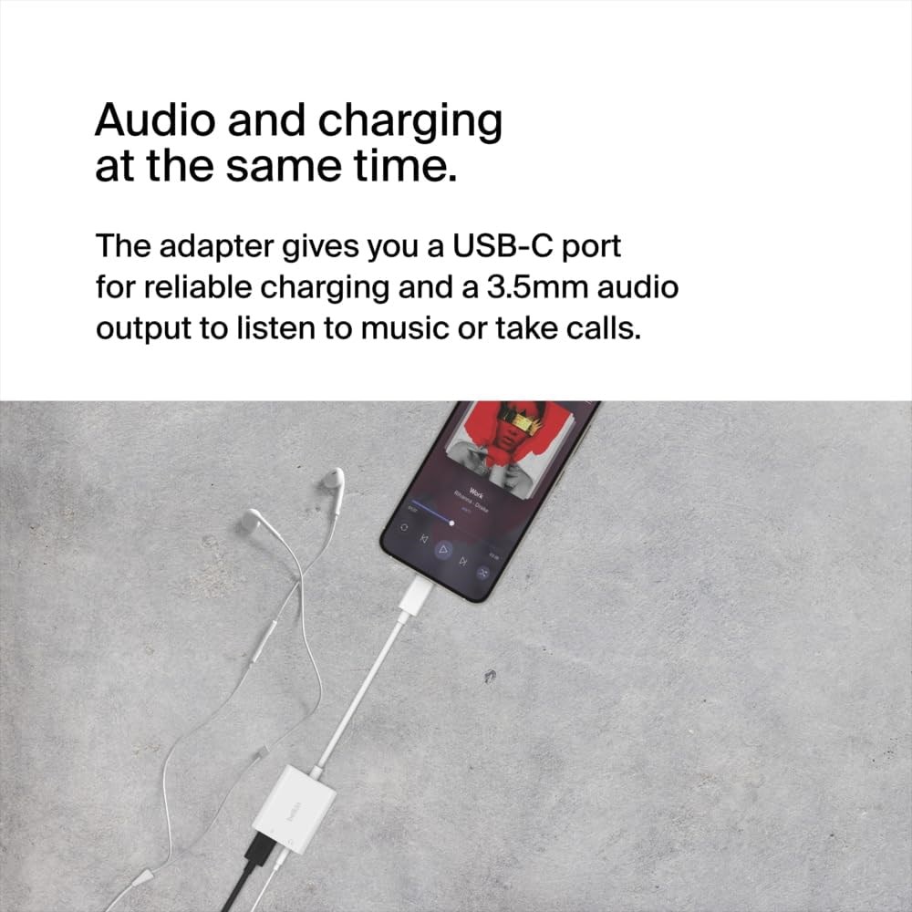Belkin NPA004BTWH Type C'den Type C ve 3.5MM Çoğaltıcı
