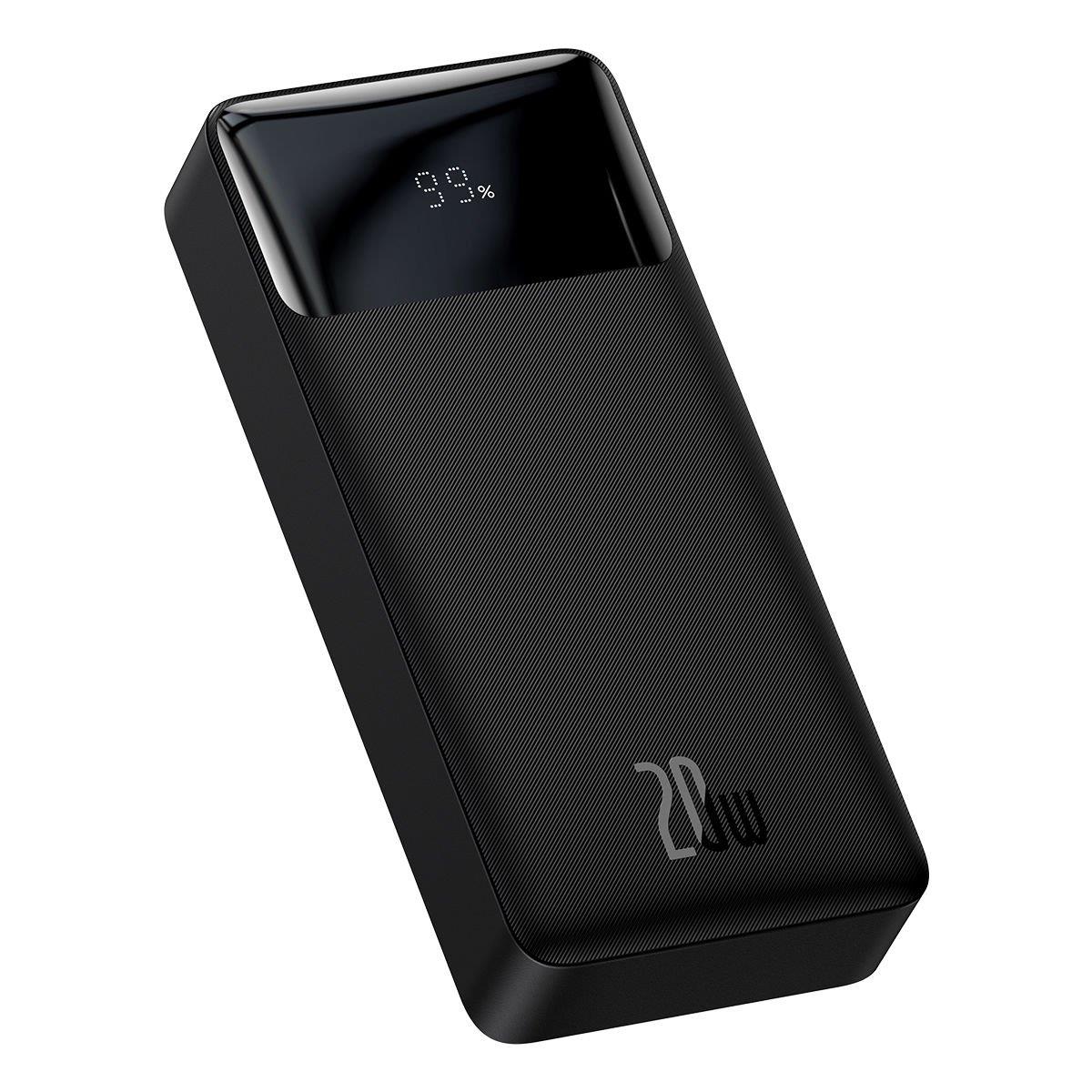 Baseus Bipow Overseas Edition Dijital Ekranlı 20W 20.000 mAh Powerbank - Siyah
