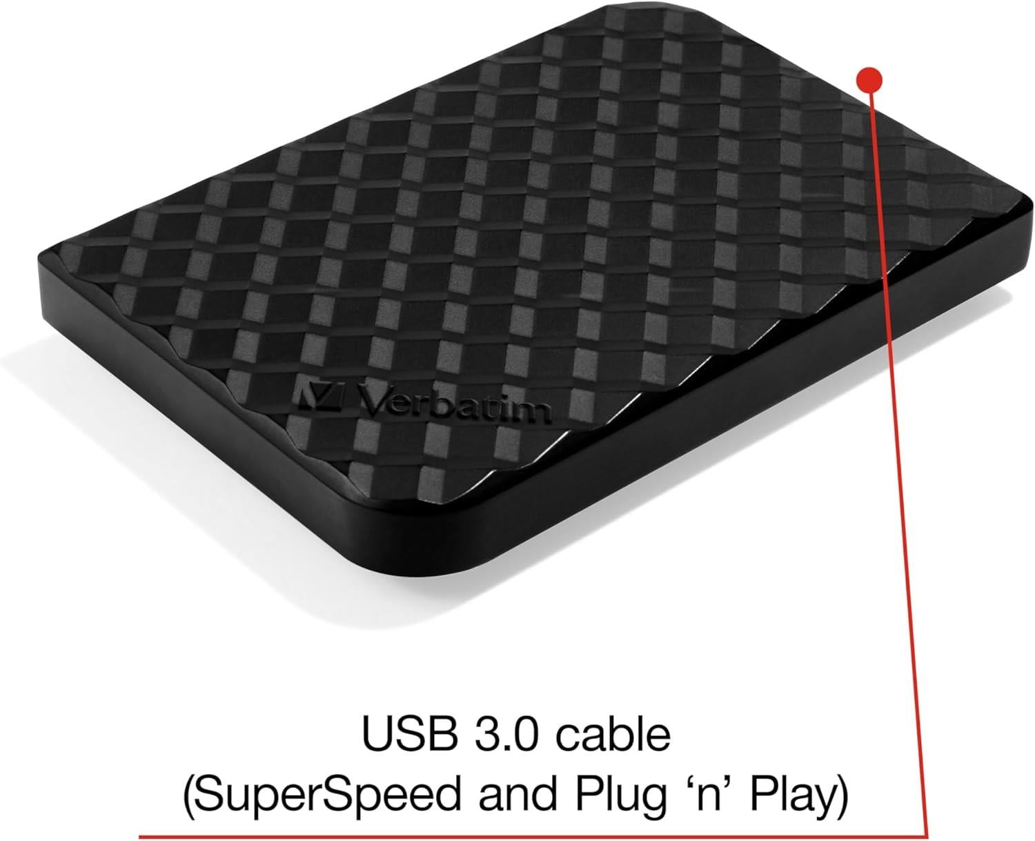 Verbatim 53194 - 1TB USB 3.0 Siyah Taşınabilir Harddisk