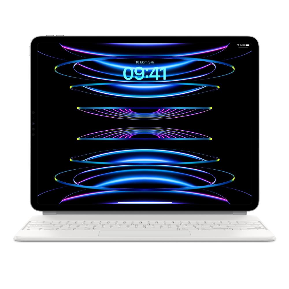 Apple 12.9 iPad Pro 5.nesil Magic Keyboard Q Beyaz - MJQL3TQ/A
