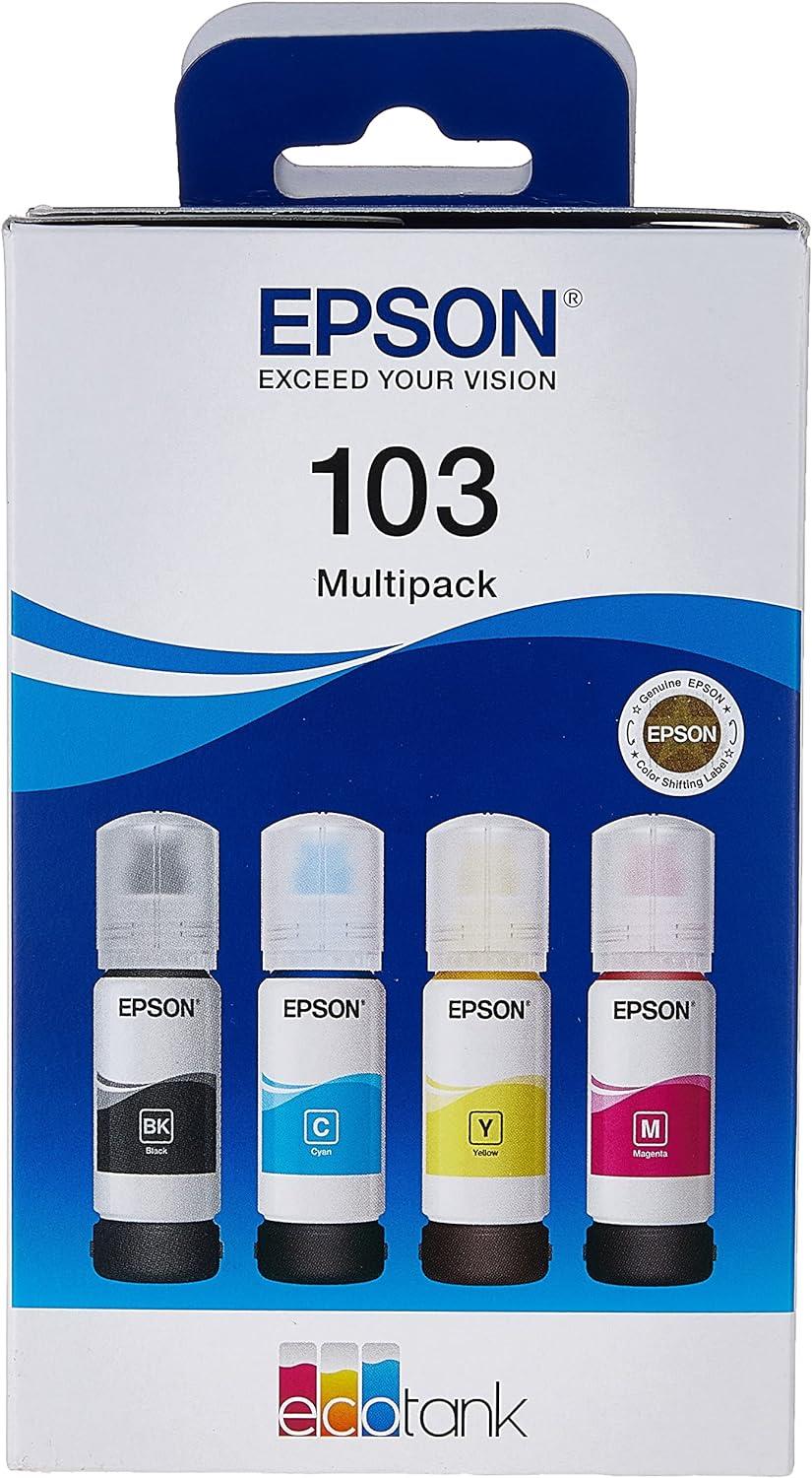 Epson 103 Ecotank 65 ml 4 Renk Kutulu Orijinal Mürekkep Seti