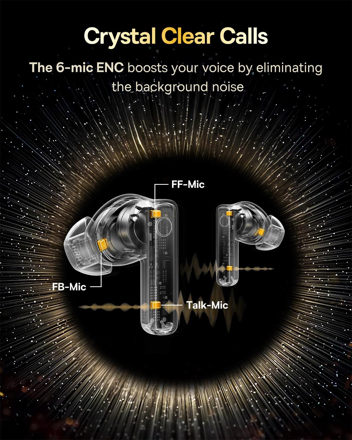 Baseıs Bowie 35 TWS ANC Super Bass Bluetooth Kulak İçi Kulaklık Siyah