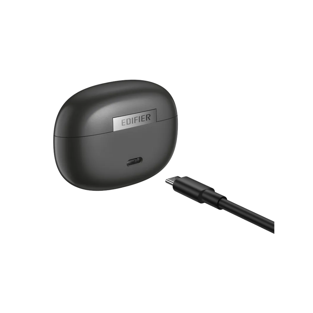 Edifier Comfo Q Bluetooth 5.4 OpenEar TWS Kablosuz Kulaklık – 32 Saat Pil, IP56, AI Çağrı Gürültü Azaltma - Siyah