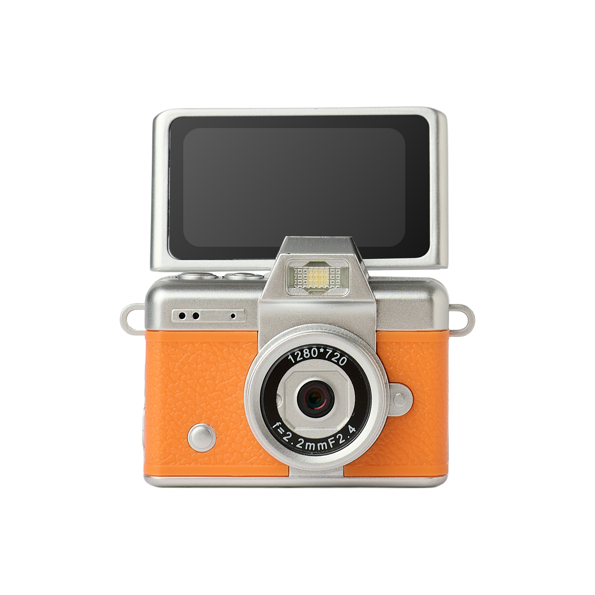 Acton Picco Flex Flip Ekranlı Retro Photo Kamera - Portakal
