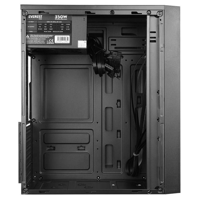 Everest K310 (350W-Peak) Midi Tower Siyah