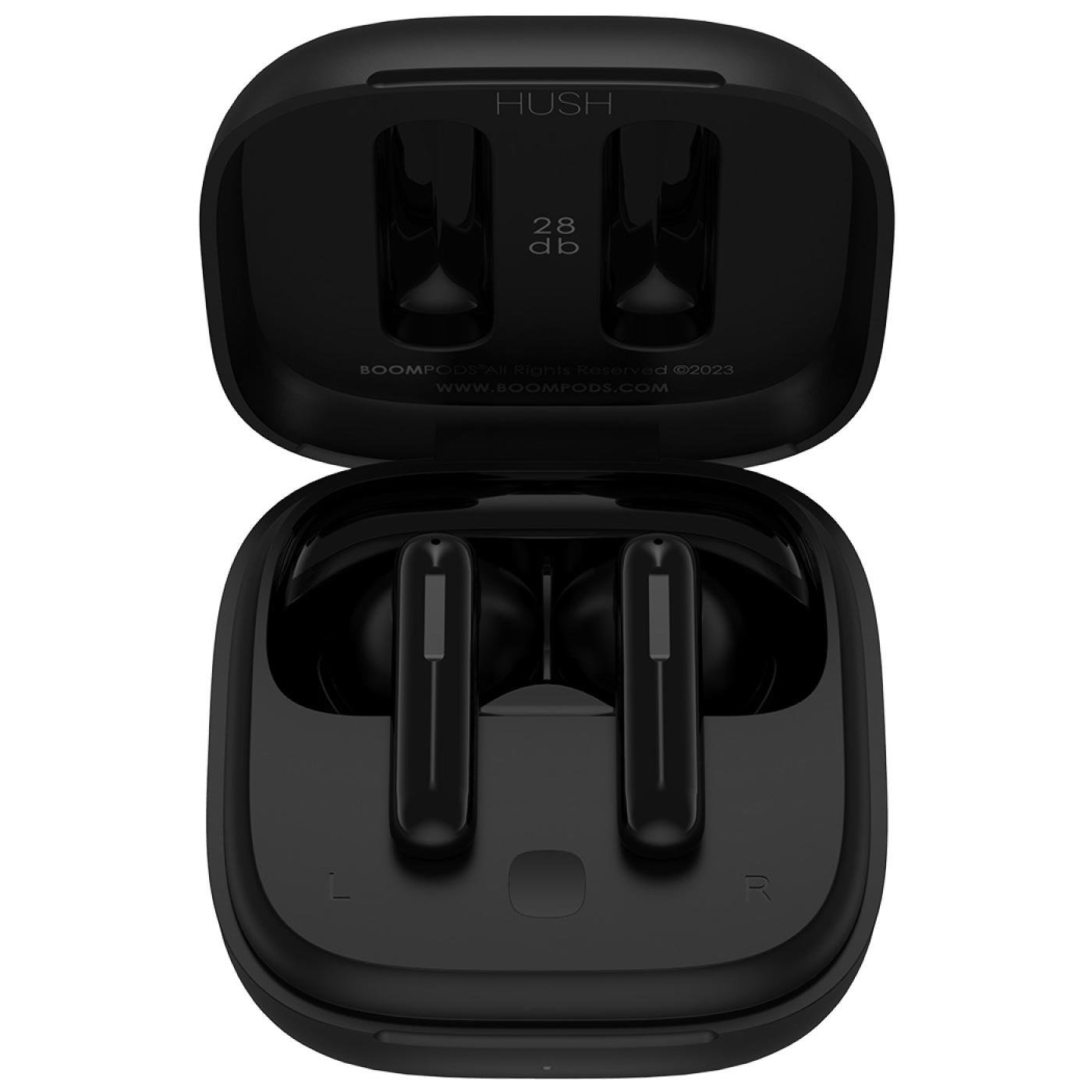 Boompods Bassline Hush ANC, TWS Bluetooth Kulaklık, Siyah