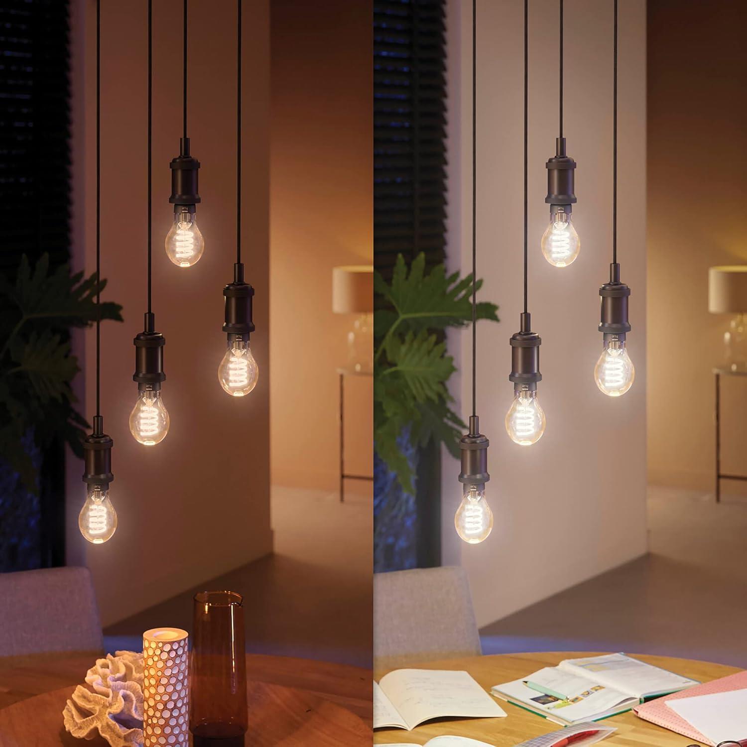 Philips Hue White E27 Filament 7W A60 550 lm, Sıcak Beyaz Işık Akıllı Ampul
