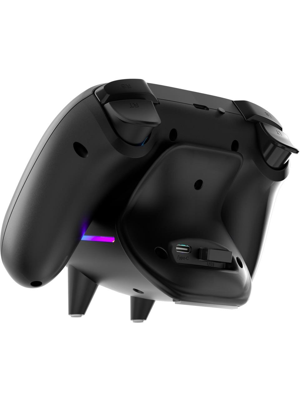 Rampage HYDRA PRO Siyah BT + 2.4 GHz Şarj İstasyonlu PC Gamepad RGB Joypad