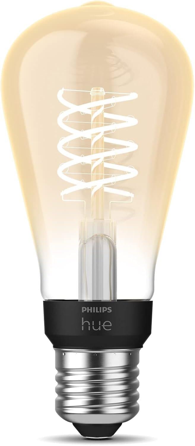 Philips HueW 7W Akıllı Led Filament Ampul, ST64 E27, Sarı Işık, Bluetooth Özellikli