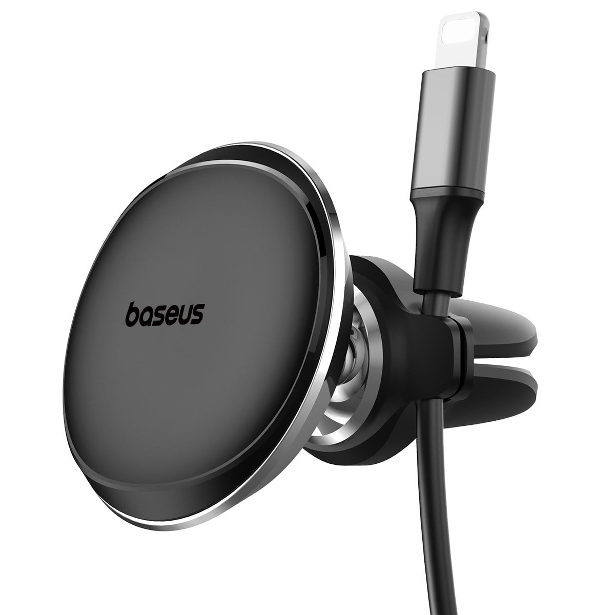 Baseus MagSafe Araç Telefon Tutucu Kablo Klipsli Havalandırma Versiyon - Siyah C40141201113-00
