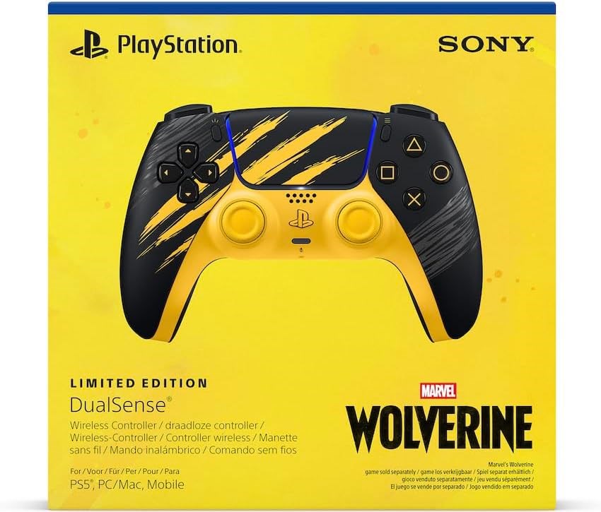 Sony Playstation 5 Dualsense Controller Wolverine Yellow (Bilkom Garantili)