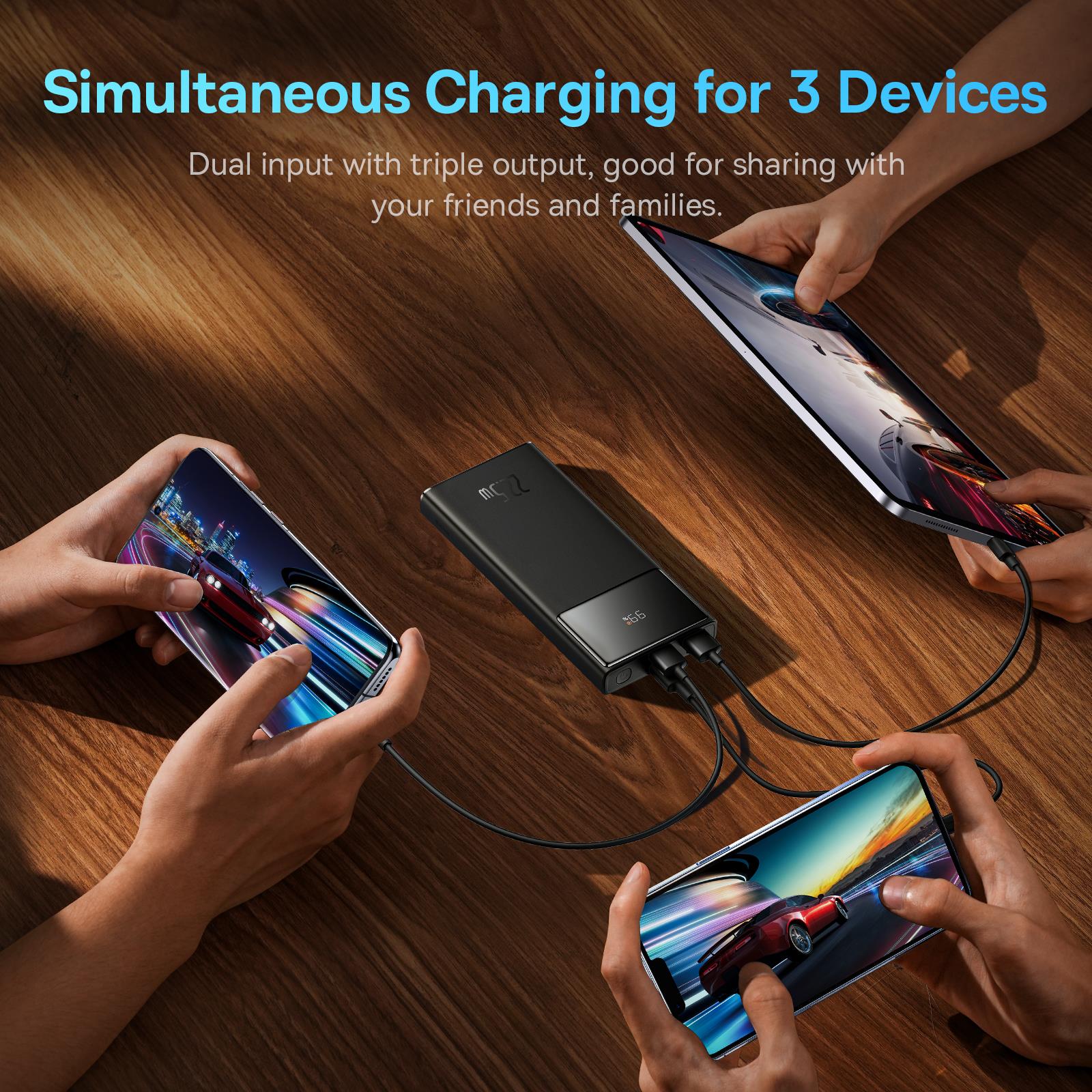 Baseus Star-Lord Overseas Edition 22.5W 10.000 mAh Dijital Ekranlı Powerbank - Siyah