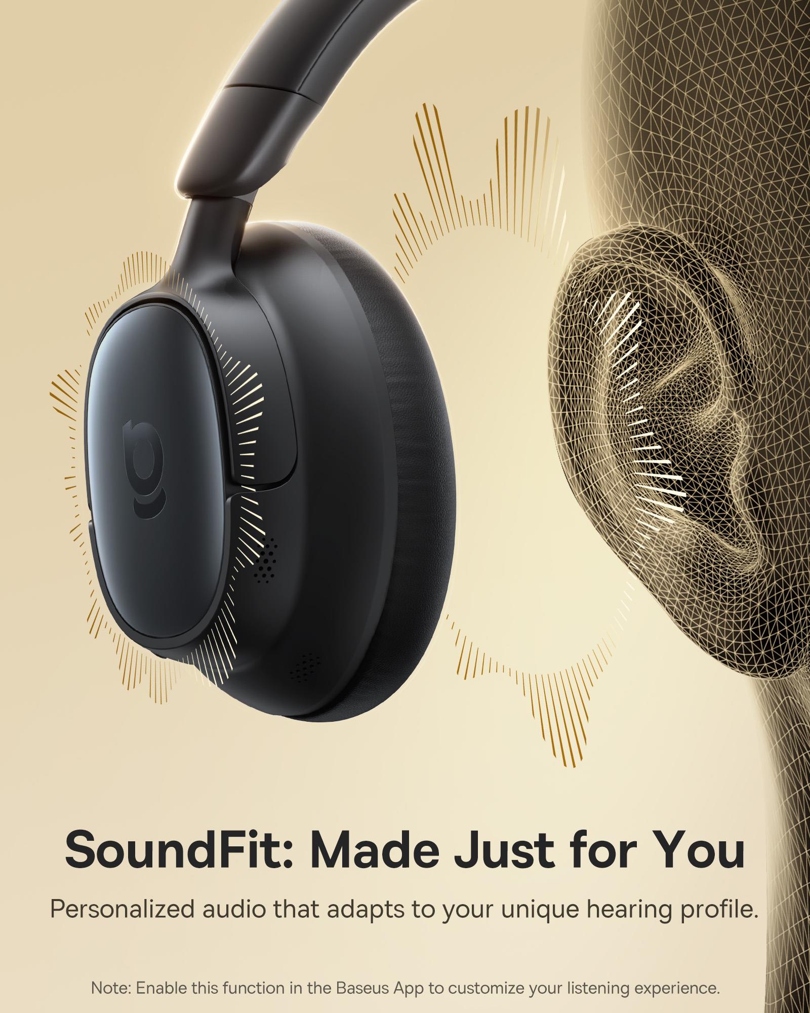 Baseus Bowie MH1 Gürültü Engelleyici Kulaküstü Kulaklık - Siyah