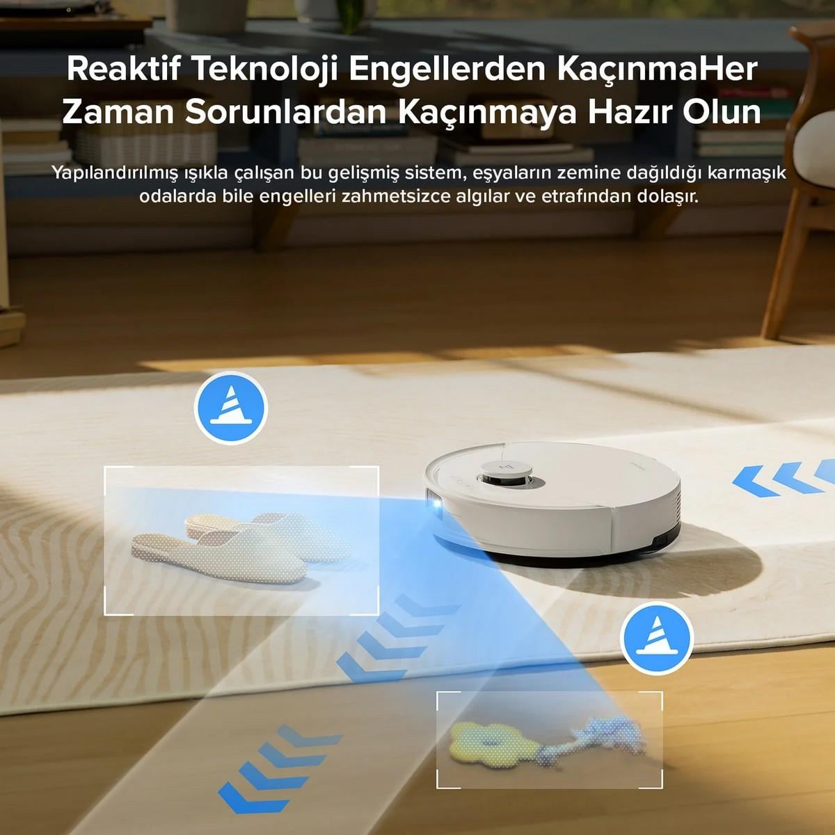 ROBOROCK Q8 Max Pro Akıllı Robot Süpürge - Beyaz