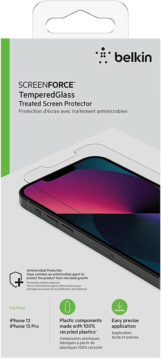 Belkin iPhone 13/13 Pro Screen Force Tempered Glass Ekran Koruyucu - Ova069ZZ