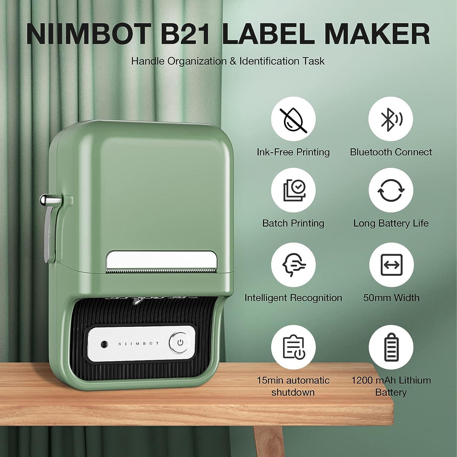 Niimbot B21S Yeşil Termal Etiket Yazıcı