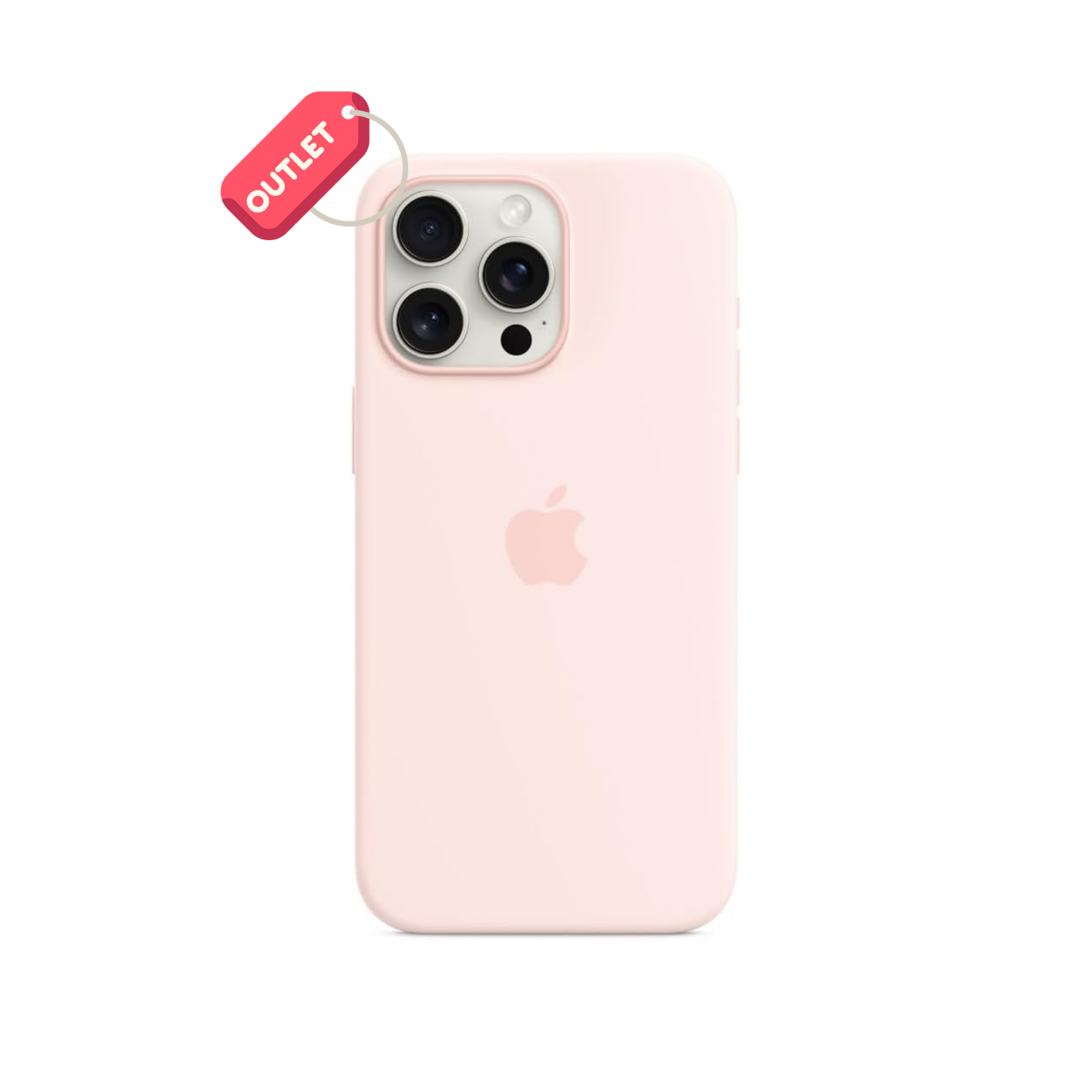 OUTLET Apple iPhone 15 Pro Max için MagSafe özellikli Silikon Kılıf - Uçuk Pembe ​​​​​​​