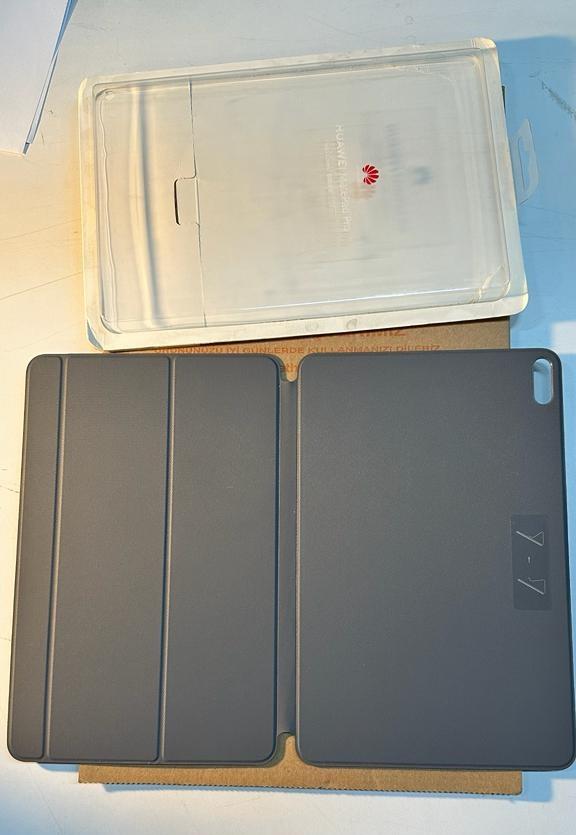 OUTLET Huawei C-MARX-FLIPCOVER MatePad Pro Deri Kılıf Gri