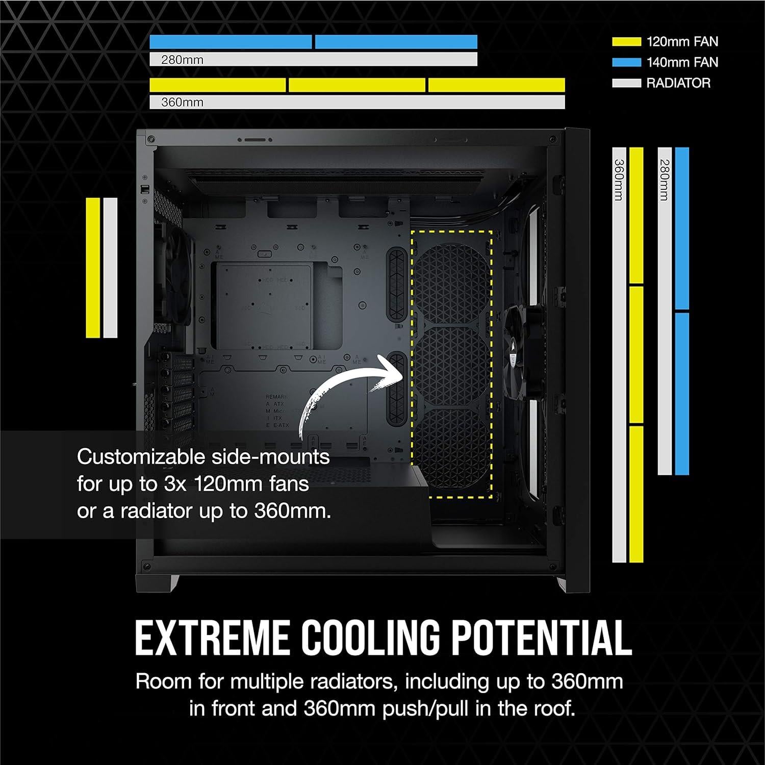 Corsaır 5000D Airflow Tempered Glass Siyah Mid Tower Kasa CC-9011210-WW