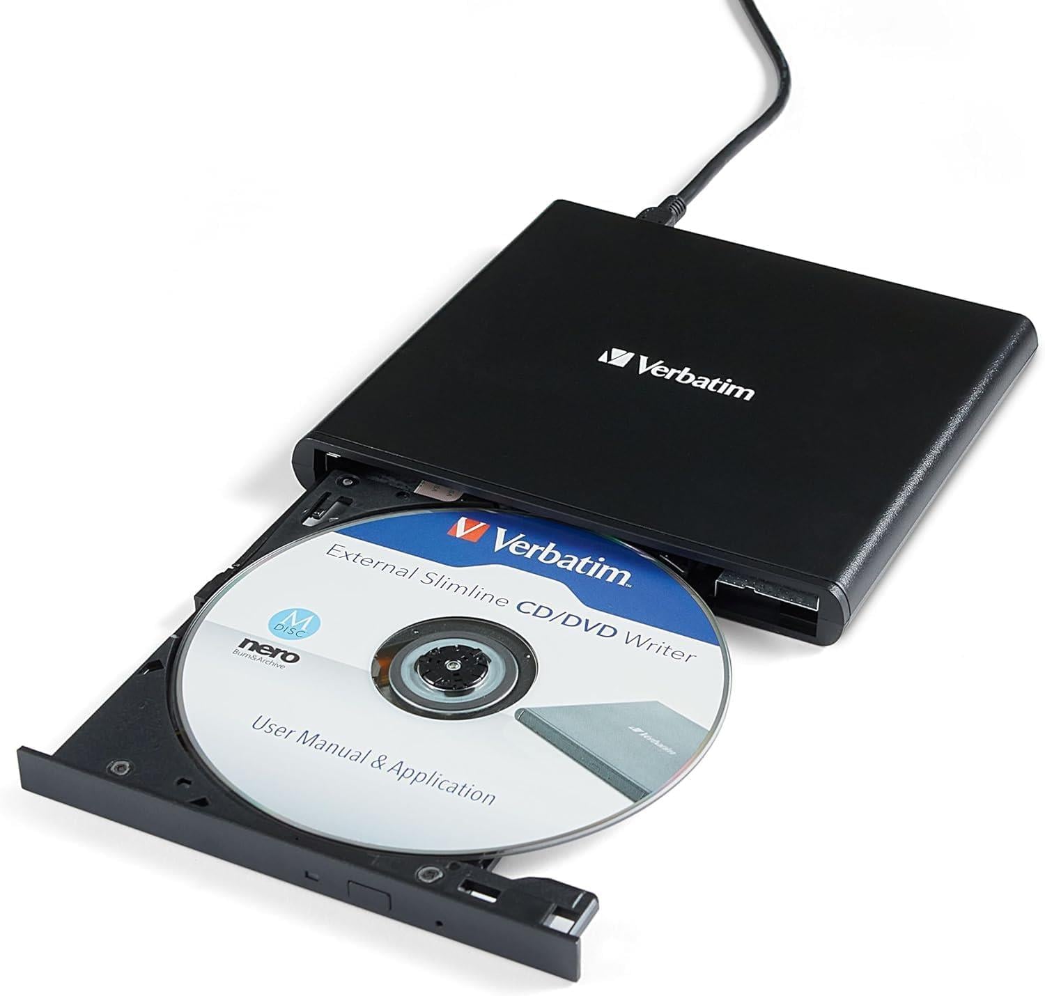 Verbatim 98938 Harici Slimline CD/DVD Writer USB 2.0