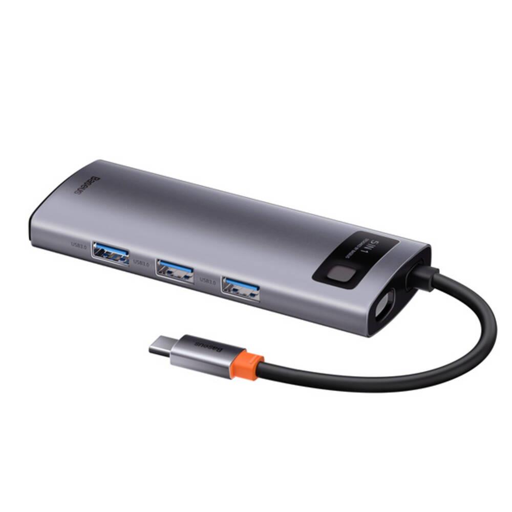 Baseus Metal Gleam 5-in-1 Type-C Hub