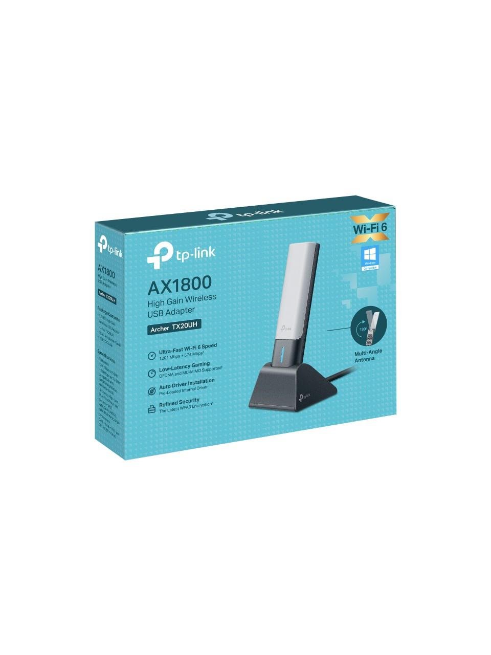 TP-Link Archer TX20UH, AX1800 Yüksek Kazançlı Kablosuz USB Adaptör