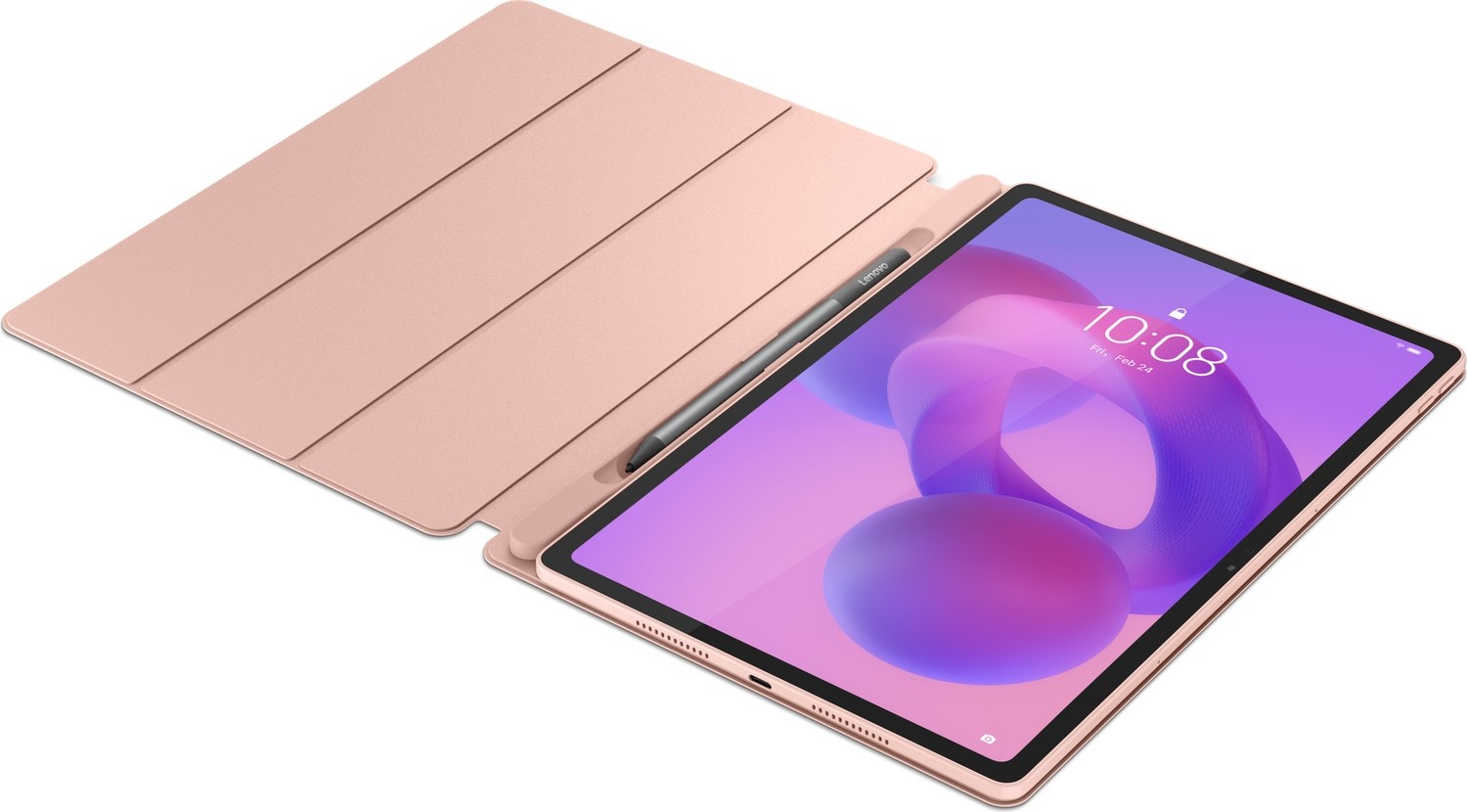 Lenovo Idea Tab Plus + Tab K12 (Zag7, Zagf, Zagg, Zagj - TB361FU, TB361ZU) Uyumlu Folio Case Tablet Kılıfı Sand Rose - ZG38C07433