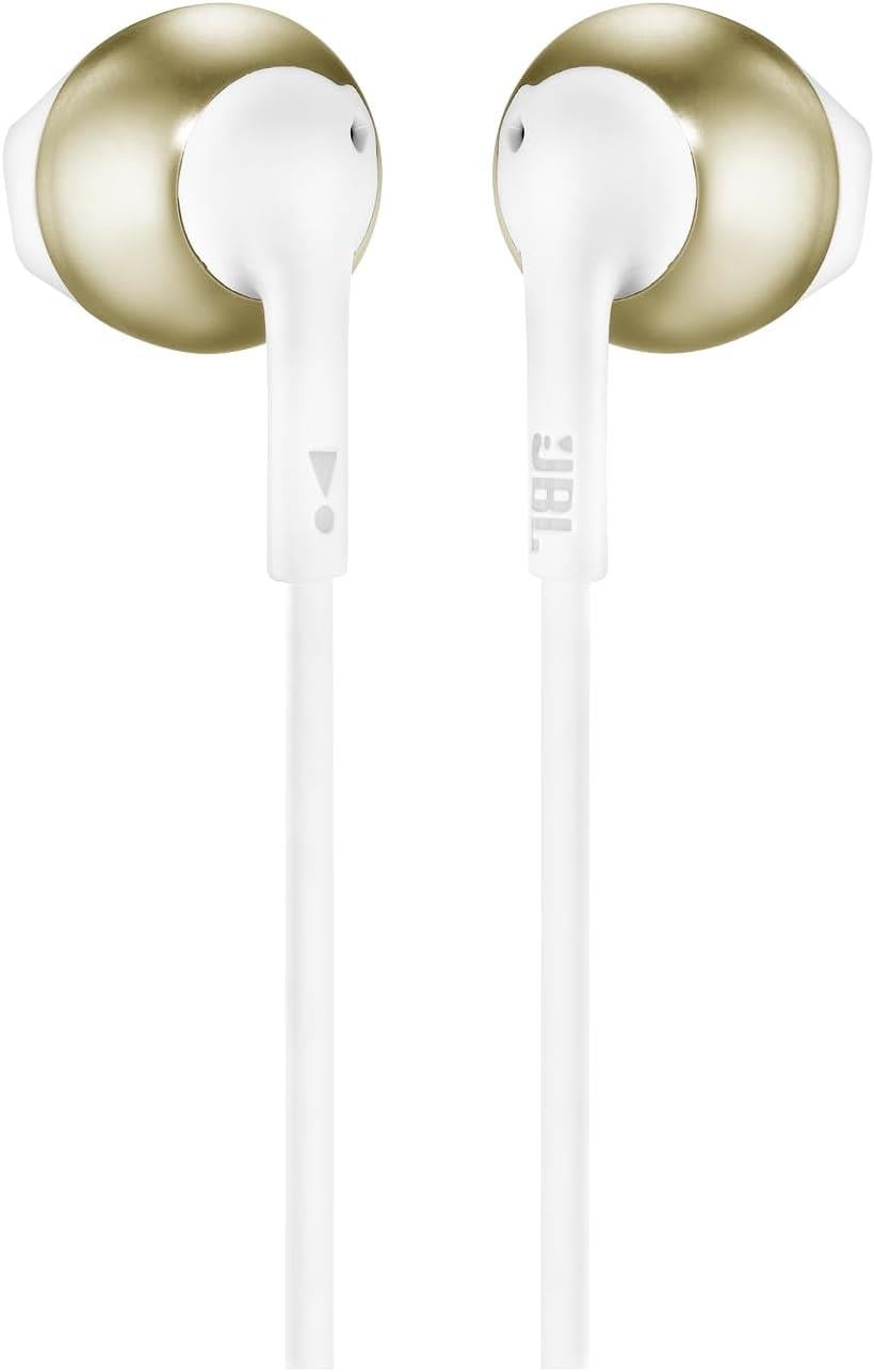 JBL T205 Kablolu Kulaklık, CT, IE, Champagne-White
