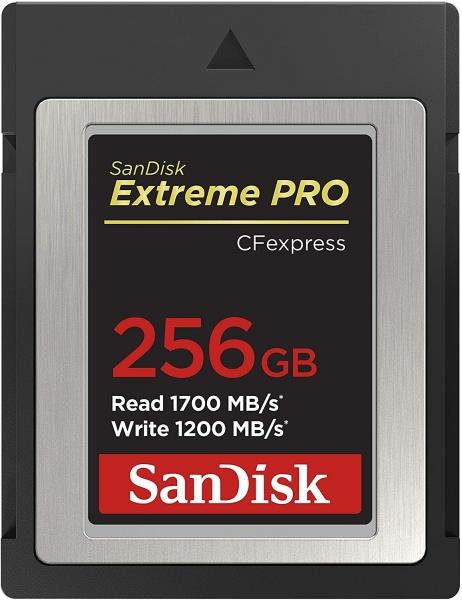 SanDisk Extreme PRO CFexpress Card Type B, 256GB, 1700MB/s Read