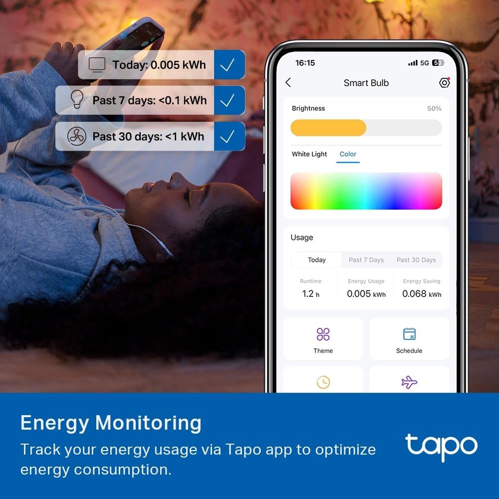 Tp-Link Tapo L535E Çok Renkli Akıllı Wi-Fi Led Ampul