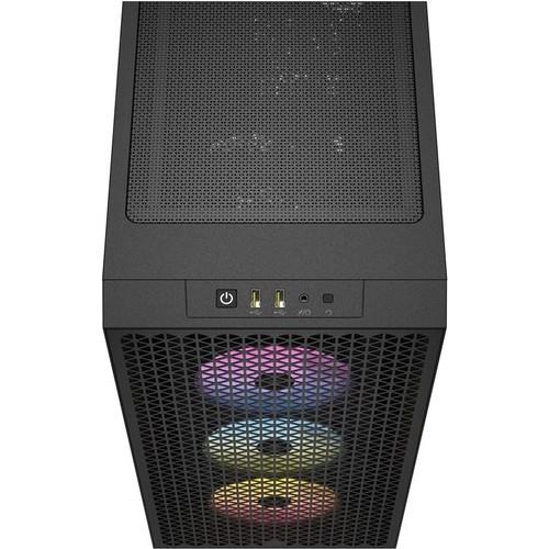 Corsair Icue 3000D 3x AR120 Rgb Airflow Temperli Cam Mid-Tower Gaming Kasa Siyah CC-9011255-WW