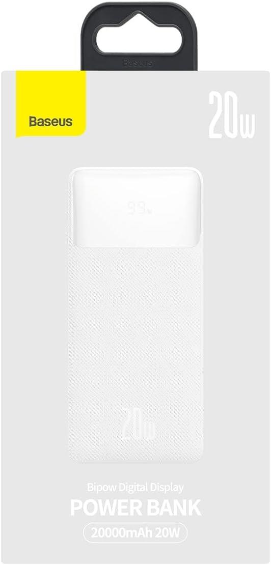 Baseus Bipow Overseas Edition Dijital Ekranlı 20W 20.000 mAh Powerbank