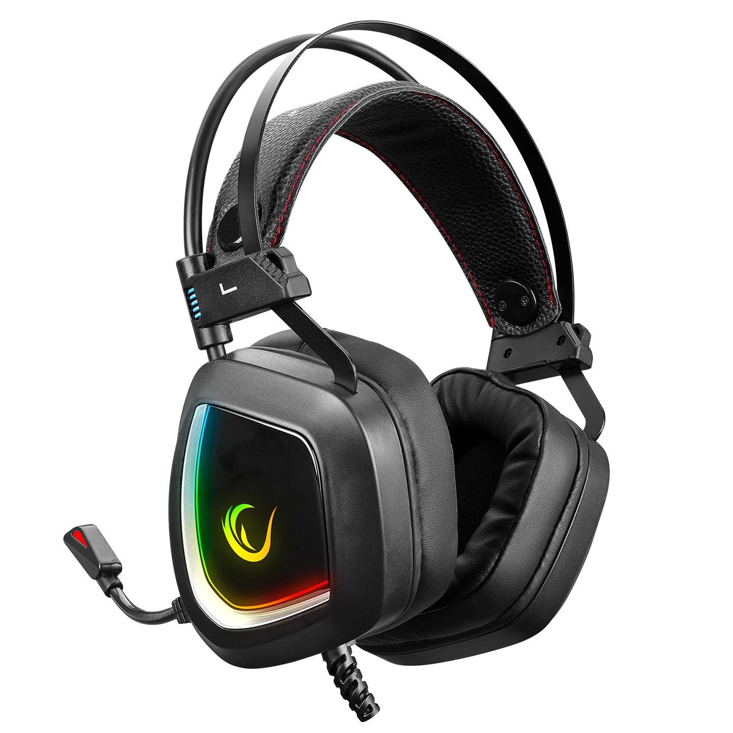 Rampage PHANTOM X1 Siyah USB 7.1 Surround RGB Işık Efektli Gaming Mikrofon & Kulaklık