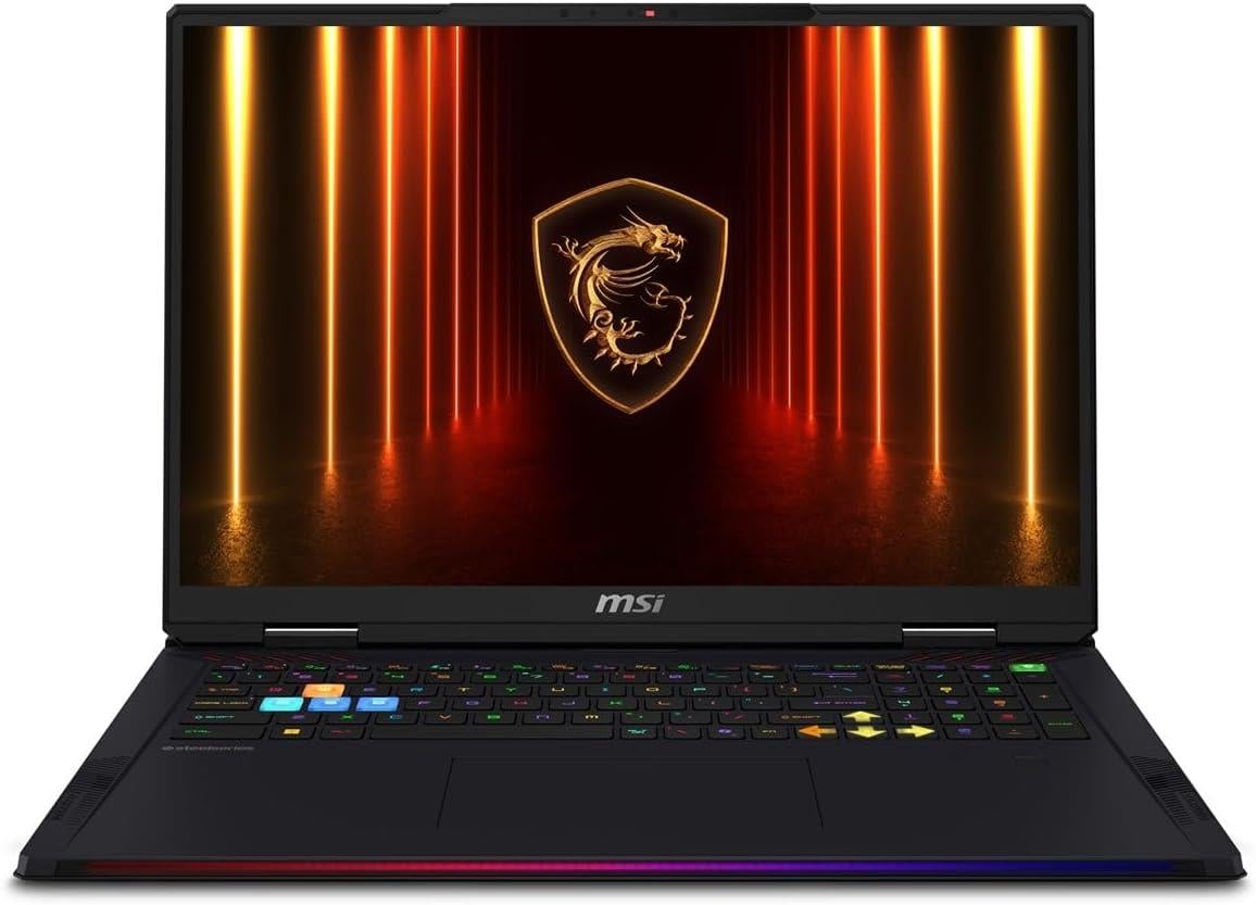 MSI Raider 18 HX AI A2XWJG-215TR ULTRA 9 285HX 64GB DDR5 Ram 4TB SSD RTX5090 24GB GDDR7 18'' UHD + Miniled 120Hz Windows 11 Home Taşınabilir Bilgisayar