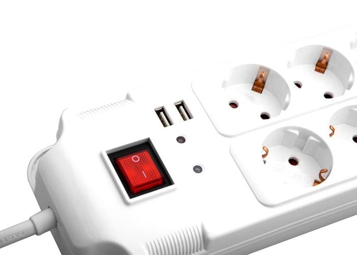 S-link SPG78-6-15 1.5m 6lı Akım Kor.2*Usb 1000Joul Priz Çoklayıcı
