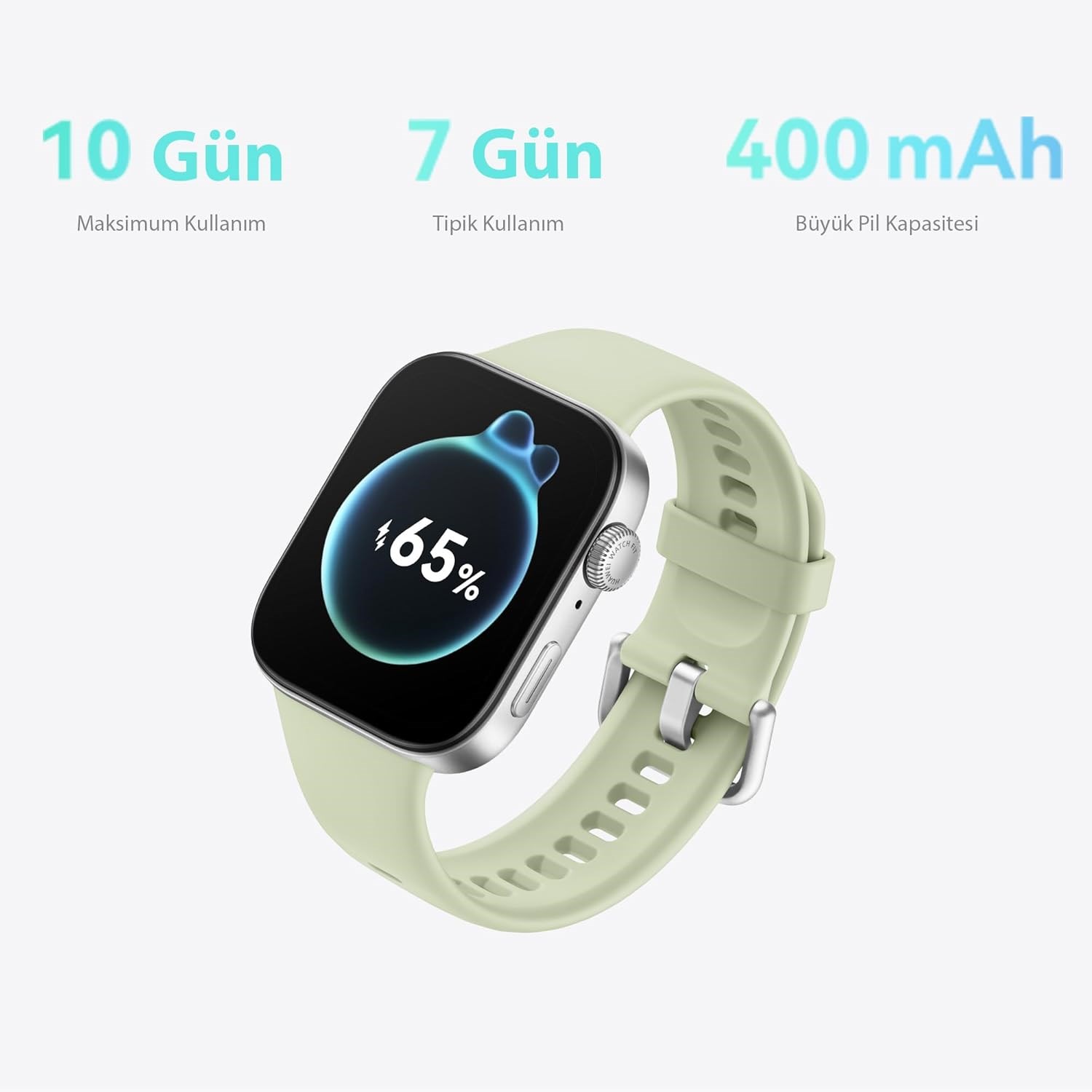 Huawei Watch Fit 3 Beyaz Akıllı Saat + Huawei SE 2 Kulaklık Hediyeli