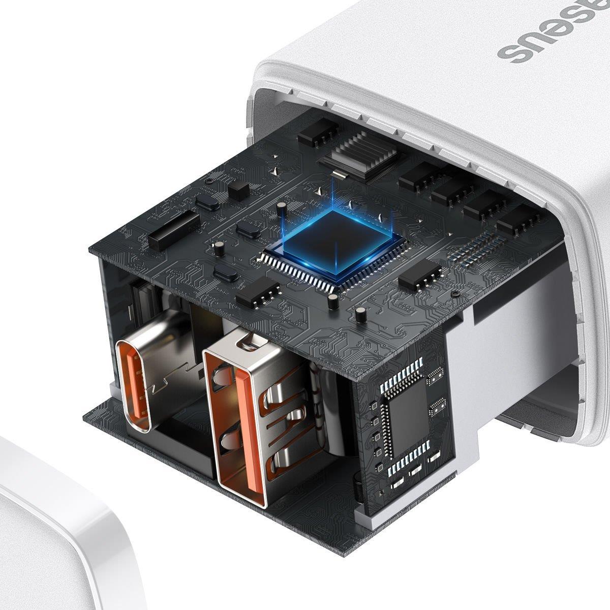 Baseus Compact QC 20W Şarj Cihazı CCXJ-B02 Beyaz