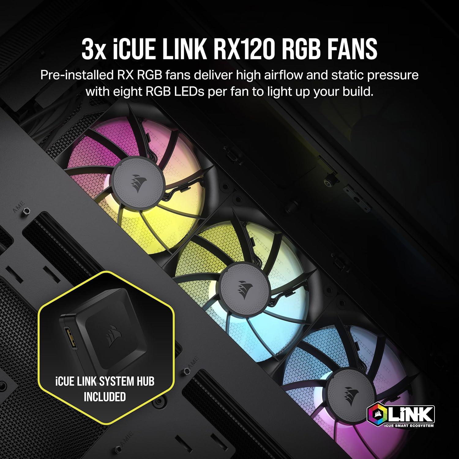 Corsair iCUE LINK 6500X RGB Mid-Tower ATX Dual Chamber PC Case - Siyah CC-9011269-WW